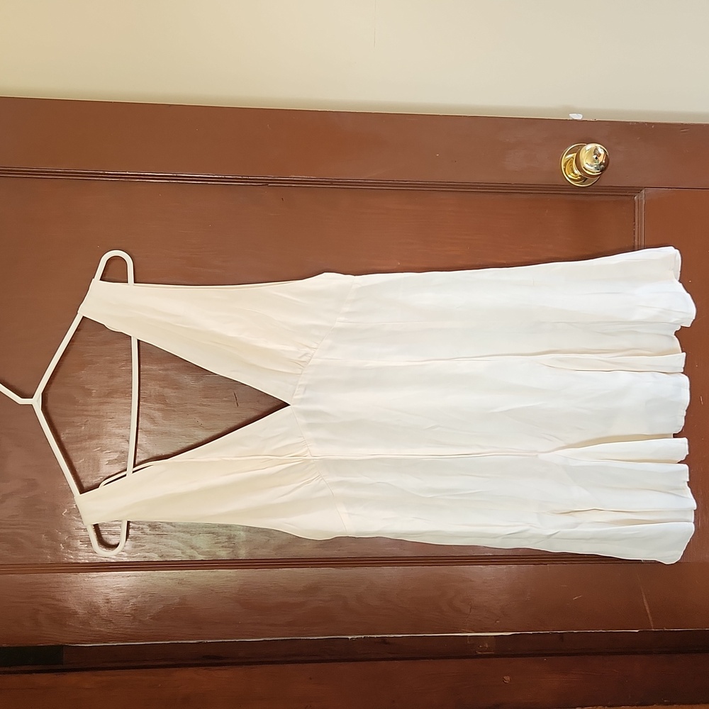 Double V neck dress